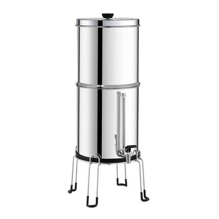 Gravity-Fed Water Filter, 2.25 Gallon, 304 Stainless Steel