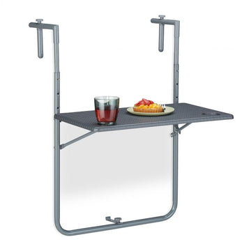 Gray Balcony Hanging Table Foldable