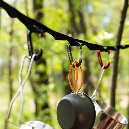 Gray Carabiner 12 KN – Lightweight, Durable
