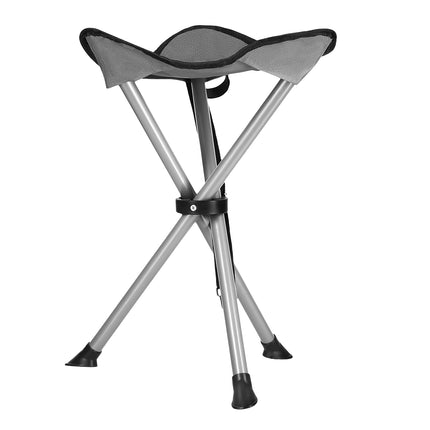 Gray Folding Camping Stool, Lightweight, Portable