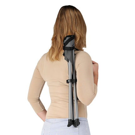 Gray Folding Camping Stool, Lightweight, Portable