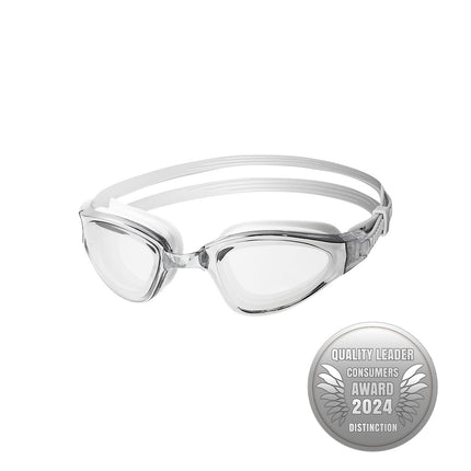 Gray Swimming Goggles, Anti-Fog, UV Protection