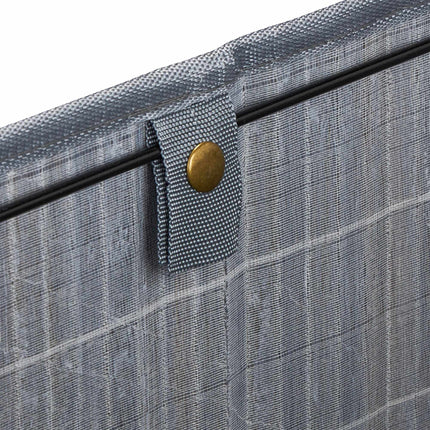 Gray bamboo storage basket