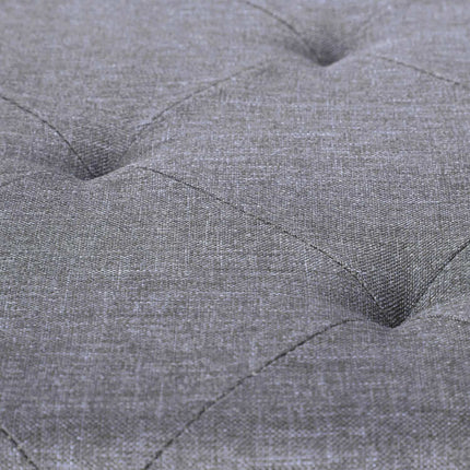 Gray bench with 2 drawers