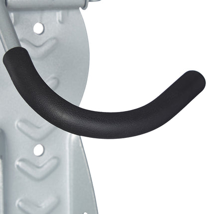 Gray bike holder wall set of 2