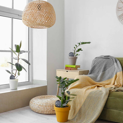 Gray clay cone set of 4