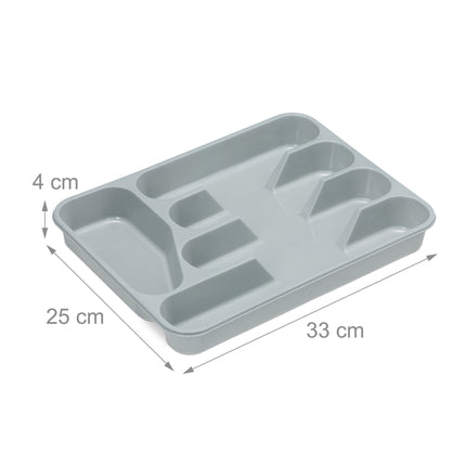 Gray cutlery box set of 2