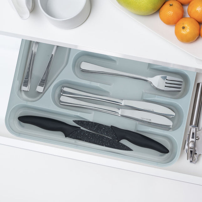 Gray cutlery box set of 2