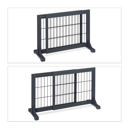 Gray retractable security gate