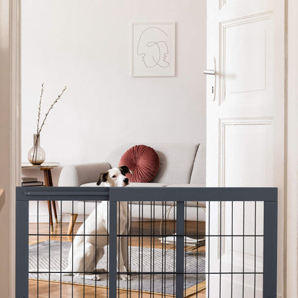 Gray retractable security gate