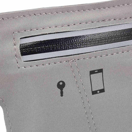 Gray running bag