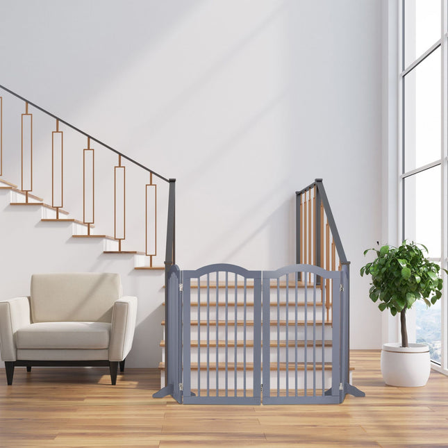 Gray security gate 92 cm