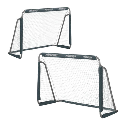 Gray soccer goals in sets of 2