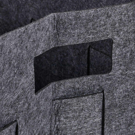 Gray storage basket in felt Set of 2