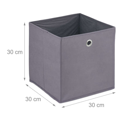 Gray storage box - 4 pcs