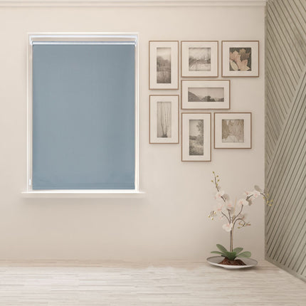 Gray thermal roller blind 160 cm long