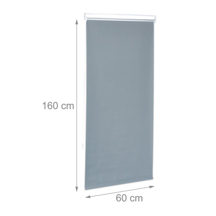 Gray thermal roller blind 160 cm long