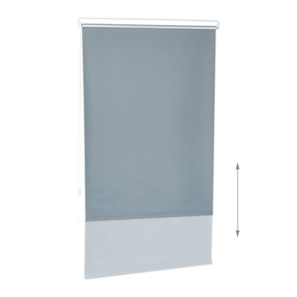 Gray thermal roller blind 160 cm long