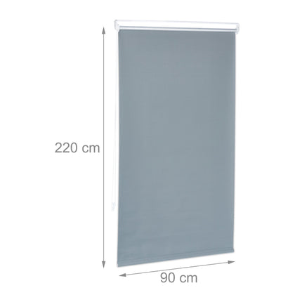 Gray thermal roller blind 220 cm long
