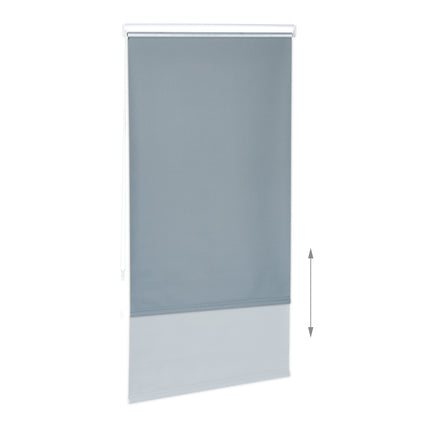 Gray thermal roller blind 220 cm long