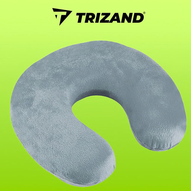 Gray travel pillow P7973