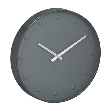Gray wall clock