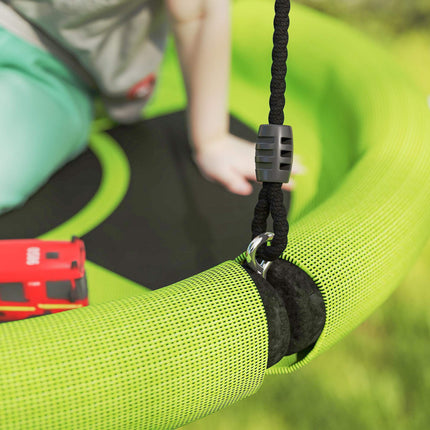 Green Adjustable Outdoor Nest Swing, 98 cm, 150 kg Capacity