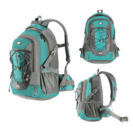 Green Backpack, Large Capacity, Durable Material