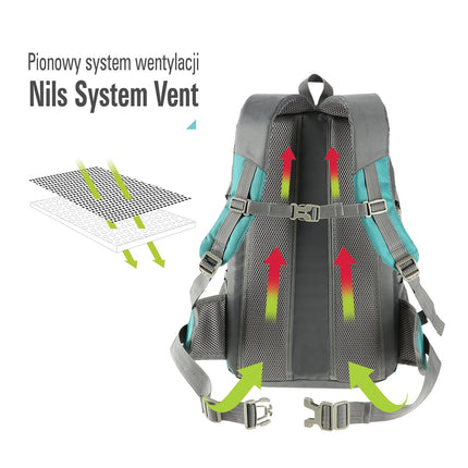 Green Backpack, Large Capacity, Durable Material
