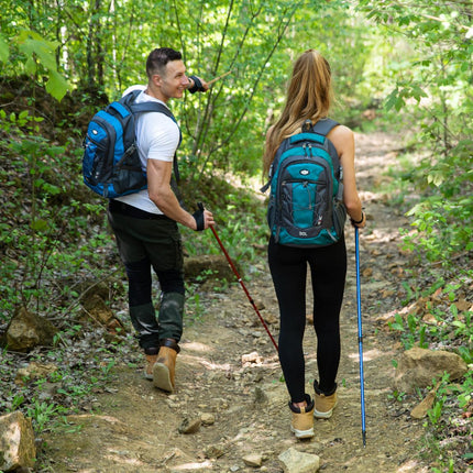 Green Backpack, Large Capacity, Durable Material