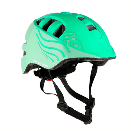 Green Bike Helmet, Size S (52-56cm), Nils Extreme