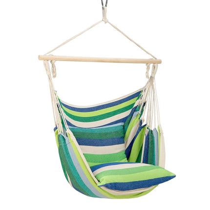 Green Brazilian Hammock Chair, Outdoor Hanging Seat