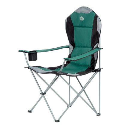 Green Folding Camping Chair, Lightweight, Portable