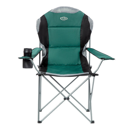 Green Folding Camping Chair, Lightweight, Portable