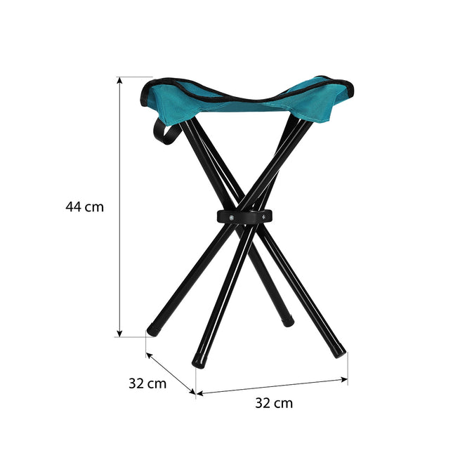 Green Folding Camping Stool, Compact and Lightweight
