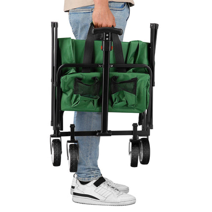 Green Folding Wagon, Compact and Portable