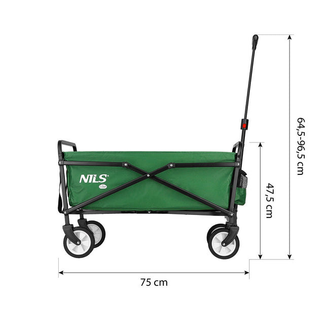 Green Folding Wagon, Compact and Portable