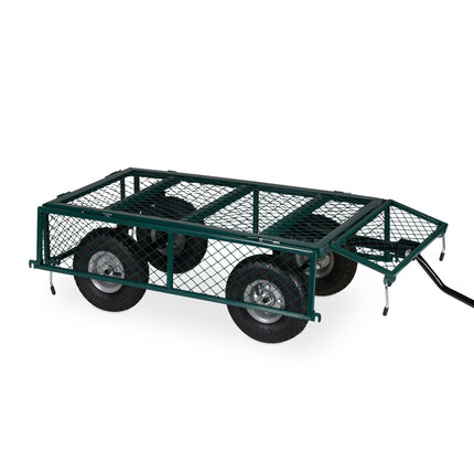 Green Heavy-Duty Cart with Folding Sides