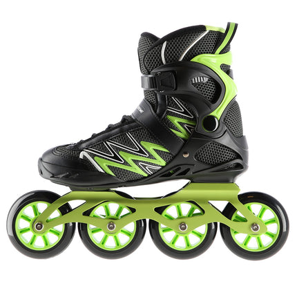 Green In-Line Skates, Size 39, Adjustable Fit
