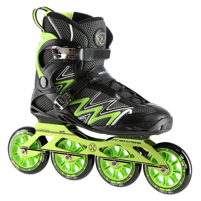 Green Inline Skates, Size 38, Adjustable Fit