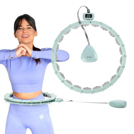 Green Magnetic Weighted Hula Hoop with Counter