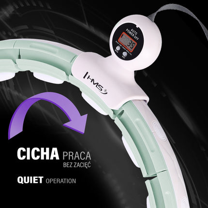 Green Magnetic Weighted Hula Hoop with Counter