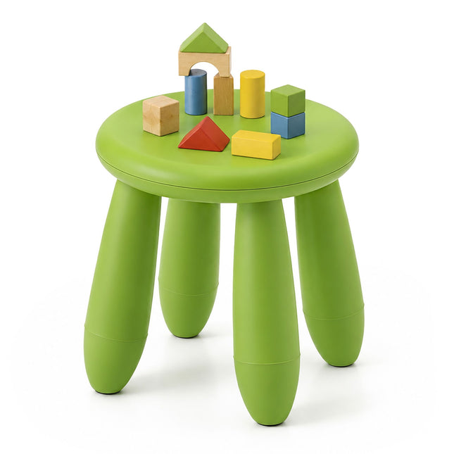 Groene plastic peuterstoel – 26 x 28 cm