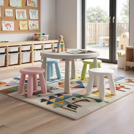 Green Plastic Toddler Stool – 26 x 28 cm