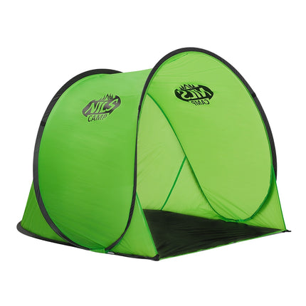 Green Pop-Up Beach Tent, UV Protection, Easy Setup
