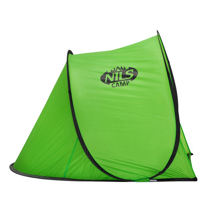 Green Pop-Up Beach Tent, UV Protection, Easy Setup