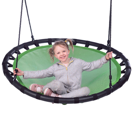 Green Saucer Swing, Outdoor Fun, 40-Inch Diameter
