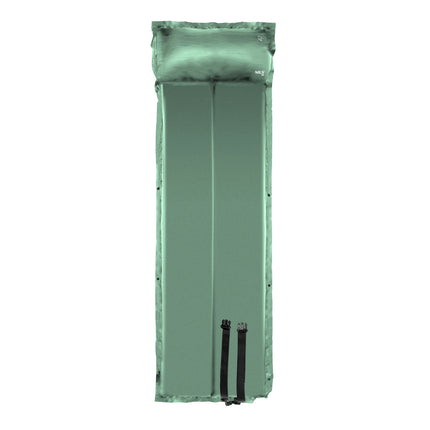 Green Self-Inflating Camping Mat, Compact & Lightweight