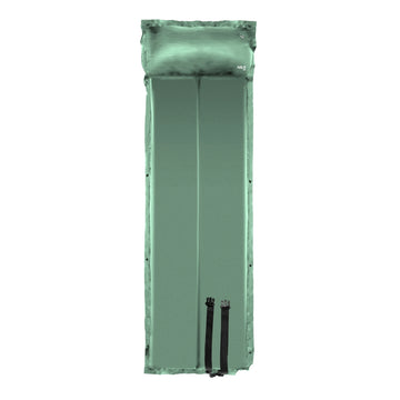 Green Self-Inflating Camping Mat, Compact & Lightweight