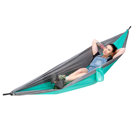 Green Tourist Hammock, Lightweight, Portable Design